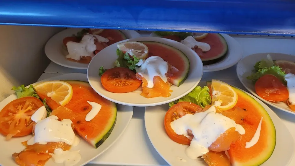 Saumon Fumé Crème Citron Pastèque